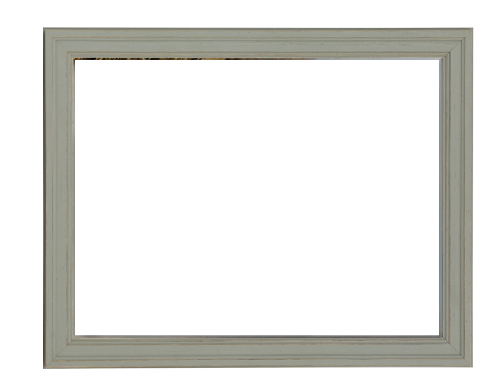 "Across the Border" Armagh & Tyrone Double Map | Engraved 3D Heritage Art | Custom Glass-Fronted Frame in Sage Green or Classic Brown