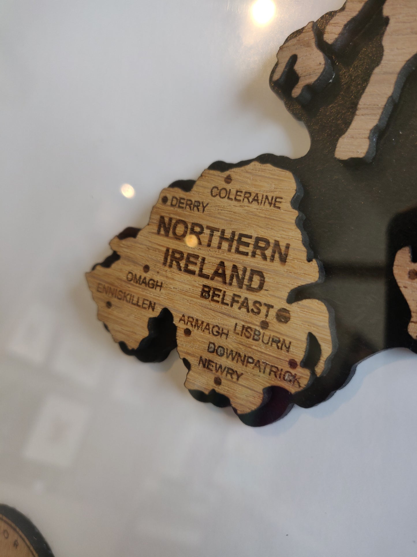 UK 3D Wood Map
